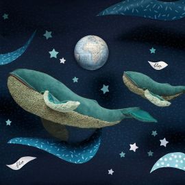 Peluche petite baleine à bosse - Tout autour du monde - Moulin Roty