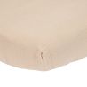 Drap-housse mousseline berceau 40 x 80 cm Beige - Little Dutch