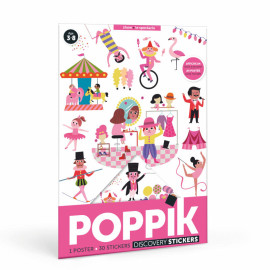 Mon mini poster découvertes en stickers - Accrobates - Poppik
