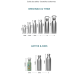 Bouteille isotherme Granite/Kaki 750ml - Qwetch