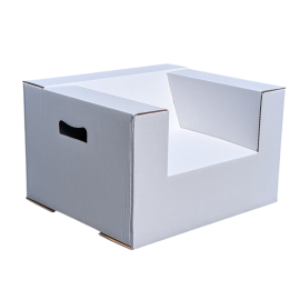 Fauteuil en carton Blanc 2 pièces - Paperpod