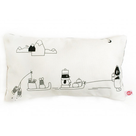 coussin pingouin blanc/noir coussin pingouin blanc/noir