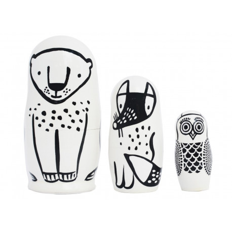 set de 3 poupées gigognes 'Forest Friends' set de 3 poupées gigognes 'Forest Friends'
