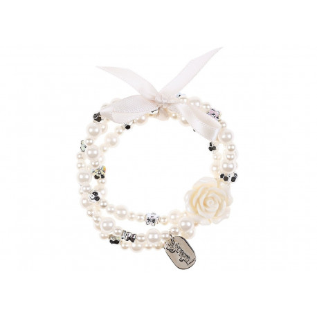 bracelet de perles blanc/argenté Carolien bracelet de perles blanc/argenté Carolien