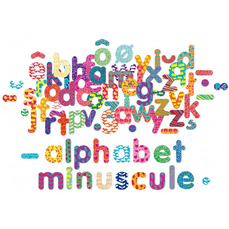 Magnets en bois Alphabet Minuscule