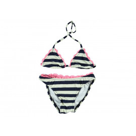 bikini triangle à rayures
