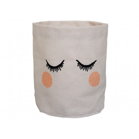 panier de rangement en coton avec yeux fermés panier de rangement en coton avec yeux fermés