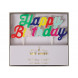 Bougie - Happy Birthday mulitcolore