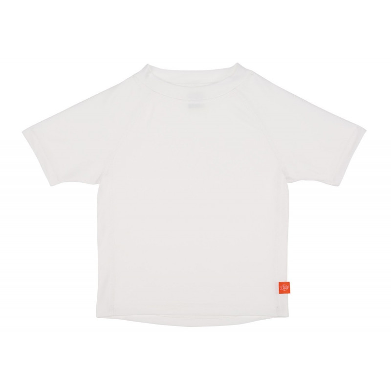 T Shirt De Bain Fille A Manches Courtes Anti Uv Blanc 6 36 Mois Le Petit Zebre