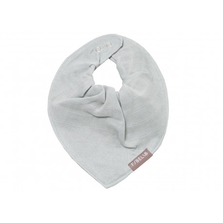 bavoir bandana 'icy grey' en tétra bavoir bandana 'icy grey' en tétra