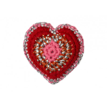 broche coeur en crochet broche coeur en crochet