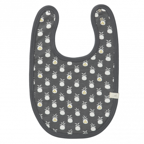 bavoir 'Pineapple anthracite' en coton bio bavoir 'Pineapple anthracite' en coton bio