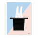 poster 'Bunny hat trick' 30x40cm