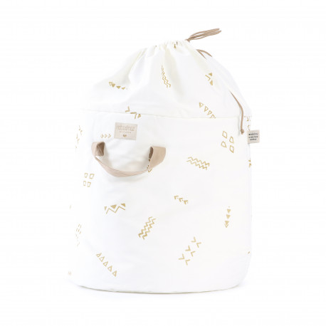 bamboo small sac de rangement gold secrets-white bamboo small sac de rangement gold secrets-white