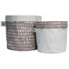 set de 2 paniers de rangement Dots Girl