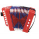 superbe accordéon rouge