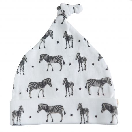 Bonnet en coton BIO - Zèbres Bonnet en coton BIO - Zèbres