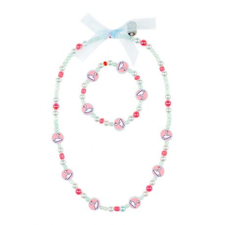 set collier et bracelet 'Swans' set collier et bracelet 'Swans'