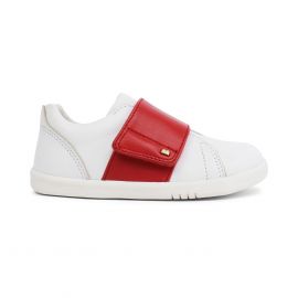 Chaussures I walk - Boston Trainer White + Red - 635306
