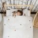 set housse de couette et taie trompe l'oeil 'furry friends' 1p