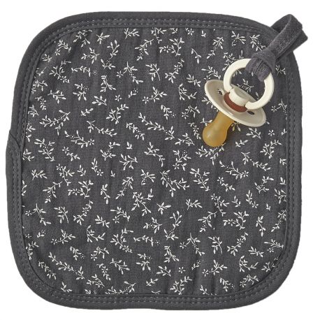 Doudou attache-tétine en tétra billie grey Doudou attache-tétine en tétra billie grey