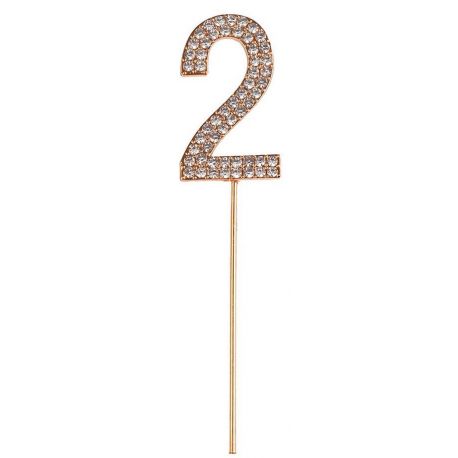 Nombre 2 en strass Nombre 2 en strass
