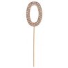 Pique à gâteau - Chiffre 0 en strass