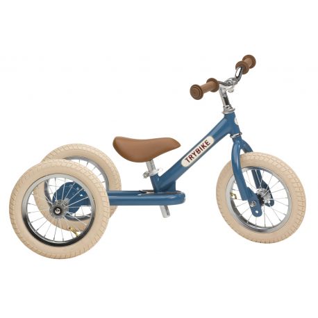 Trybike 2-en-1 en vintage bleu - tricycle 