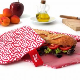 Pochette sandwich lavable et rÃ©utilisable - Boc'n'Roll - Tiles Red